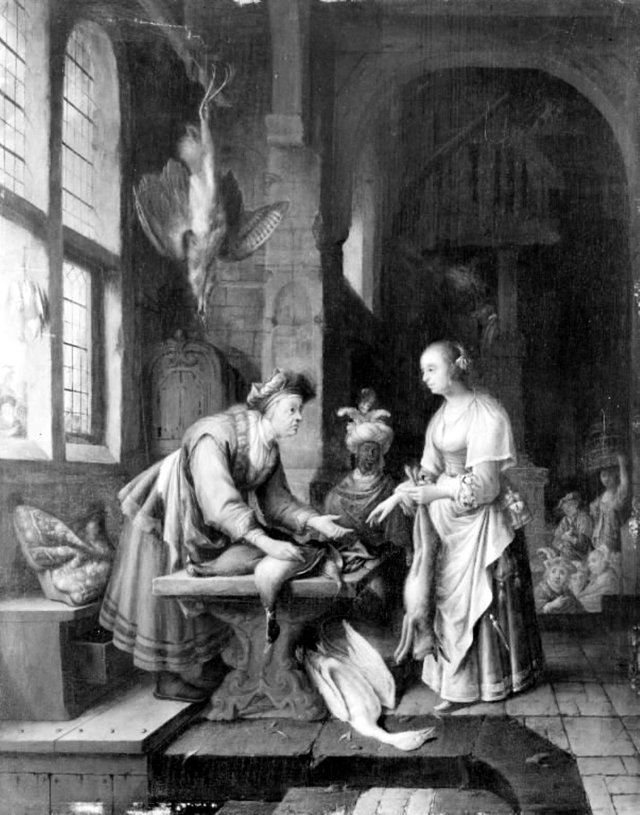 En vildthandlerske by Jan Adriaensz van Staveren