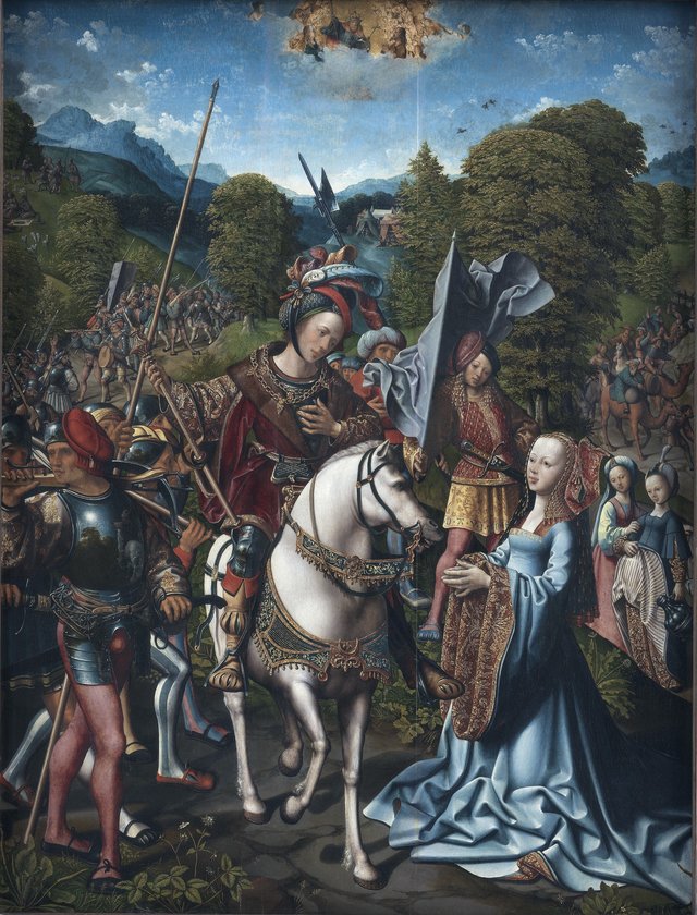 David og Abigael by Jacob Cornelisz van Oostsanen