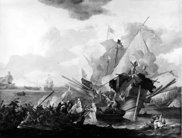 En søfægtning by Johannes Lingelbach