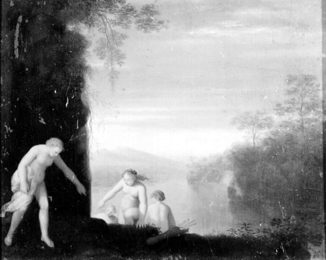 Diana med følge by Cornelius van Poelenburgh