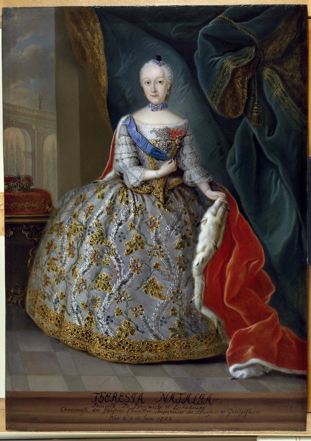 Theresia Natalia, prinsesse af Braunschweig og Lünebourg by Ludolf Lafontaine