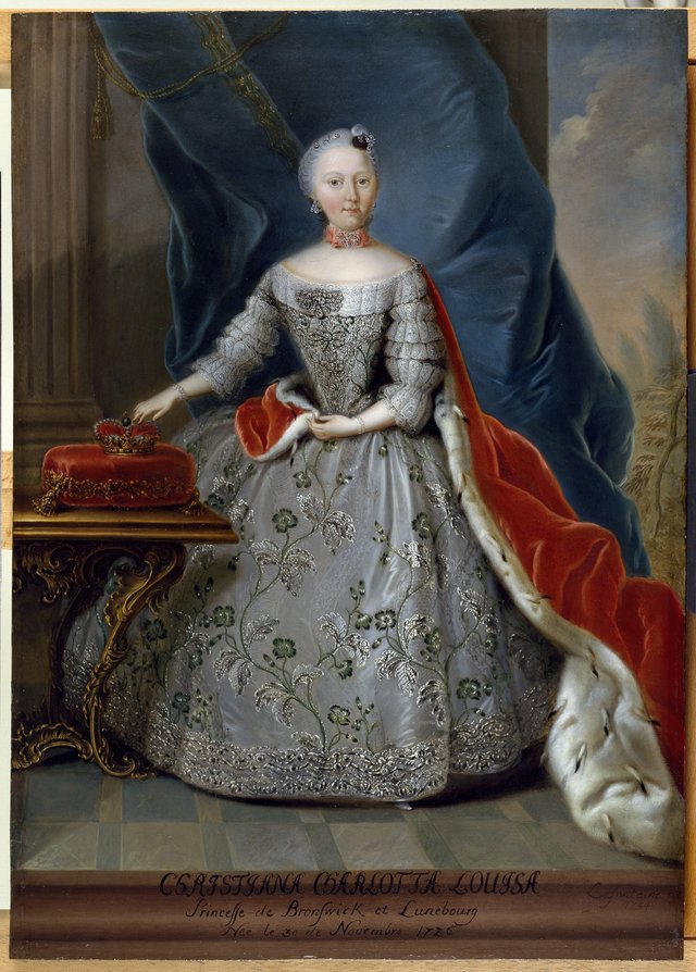 Christiana Charlotta Louisa, prinsesse af Braunschweig og Lünebourg by Ludolf Lafontaine