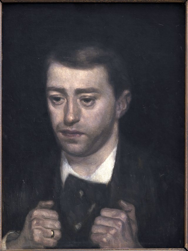 Komponisten Fini Henriques by Vilhelm Hammershøi