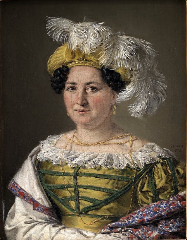 Oberstinde Pauline Hagen by Christian Albrecht Jensen