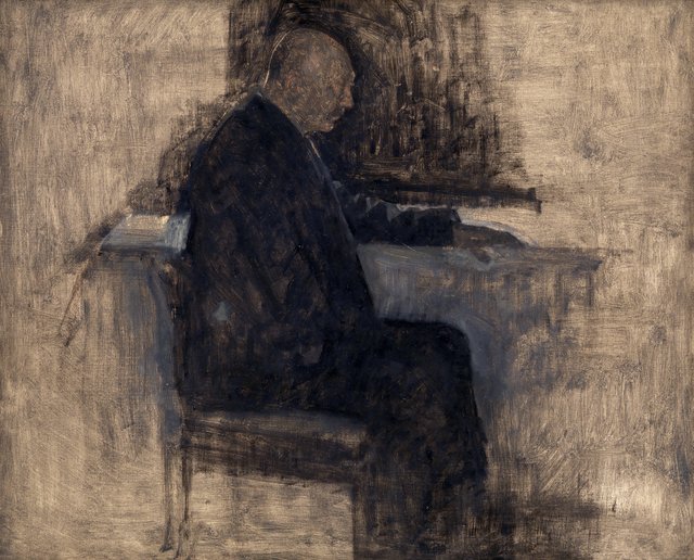 Arkitekten Thorvald Bindesbøll by Vilhelm Hammershøi