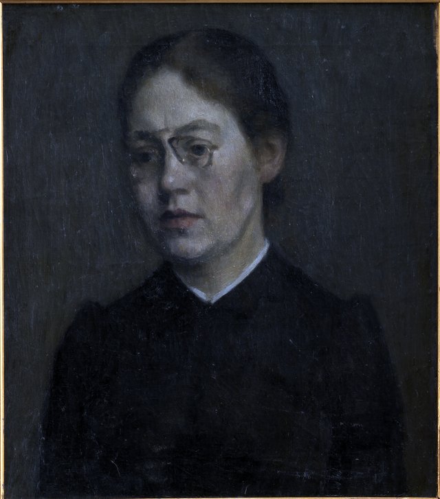 Maleren Elisabeth Wandel by Vilhelm Hammershøi