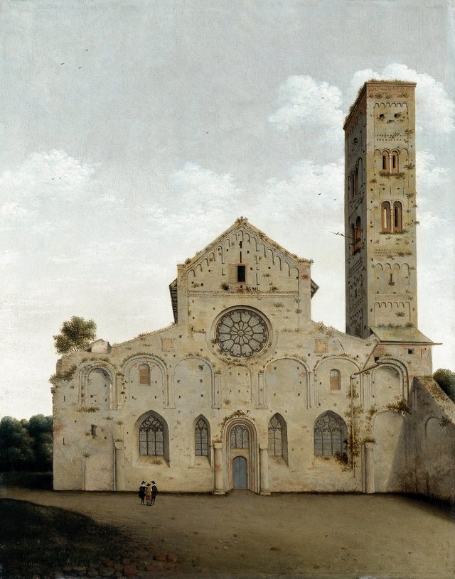 The West Façade of the Church of Saint Mary in Utrecht by Pieter Jansz. Saenredam