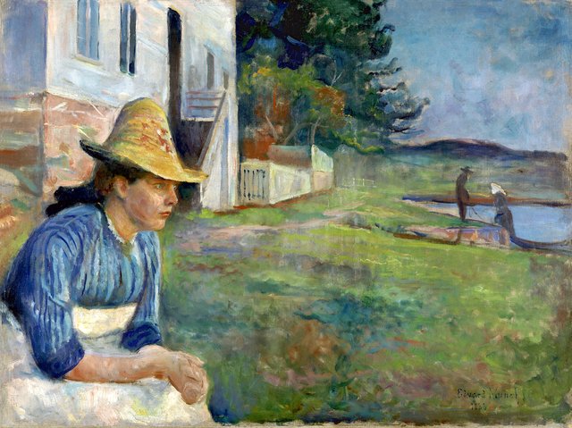 Evening by Edvard Munch