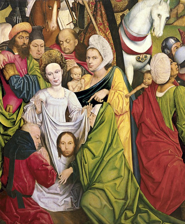 Saint Veronica and a Group of Knights by Derick Baegert