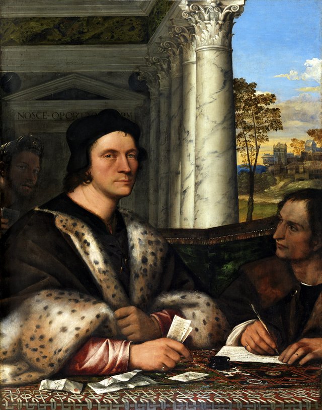 Portrait of Ferry Carondelet with his Secretary by Sebastiano del Piombo