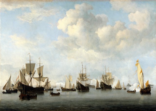 The Dutch Fleet in the Goeree Roads by Willem van de Velde the Younger