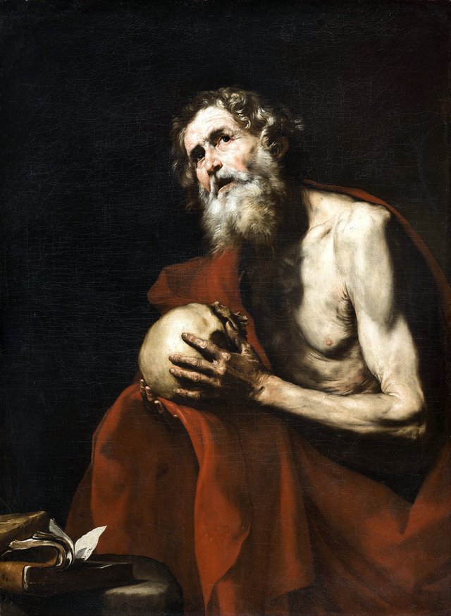 Saint Jerome in penitence by Jusepe de Ribera