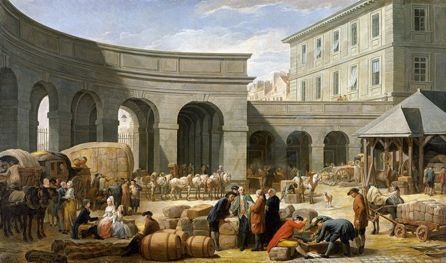 In the Courtyard of the Customs-House by Nicolas Bernard Lépicié