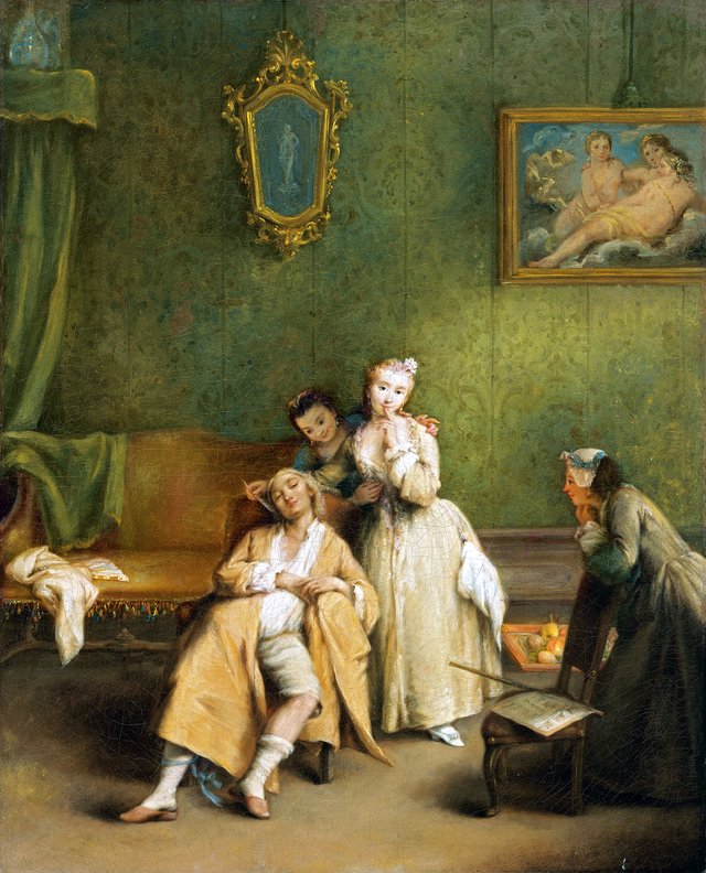 The Tickle by Pietro Longhi