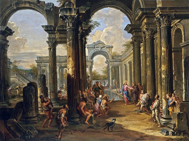 The Pool at Bethesda by Giovanni Paolo Panini