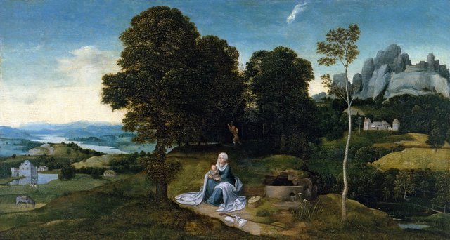 Landscape with the Rest on the Flight into Egypt by Joachim Patinir