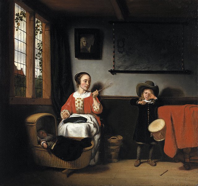 The naughty Drummer by Nicolaes Maes
