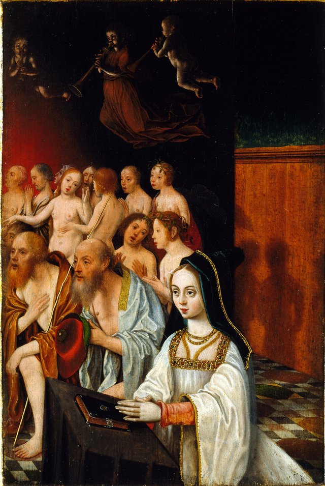 Wing of a Diptych with the Souls of the Just and Donor by Jan Mostaert