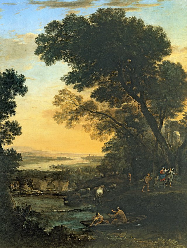 Pastoral Landscape with the Flight into Egypt by Claude Lorrain