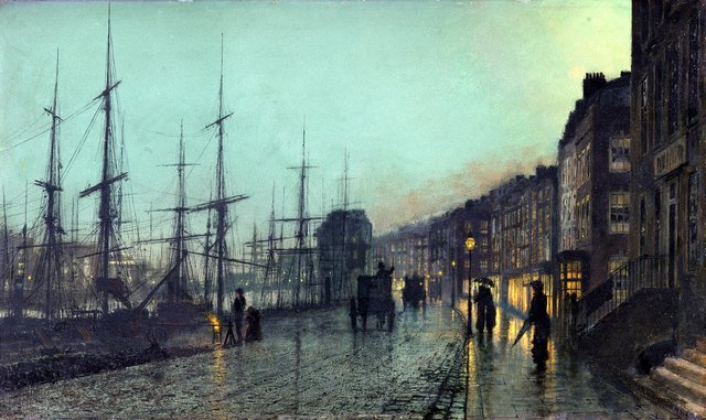 Shipping on the Clyde by John Atkinson Grimshaw