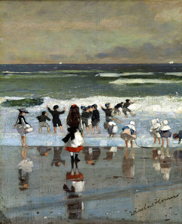 Beach Scene by Winslow Homer