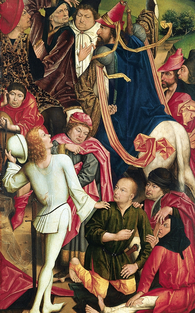Knights and Soldiers playing Dice for Christ's Robe by Derick Baegert