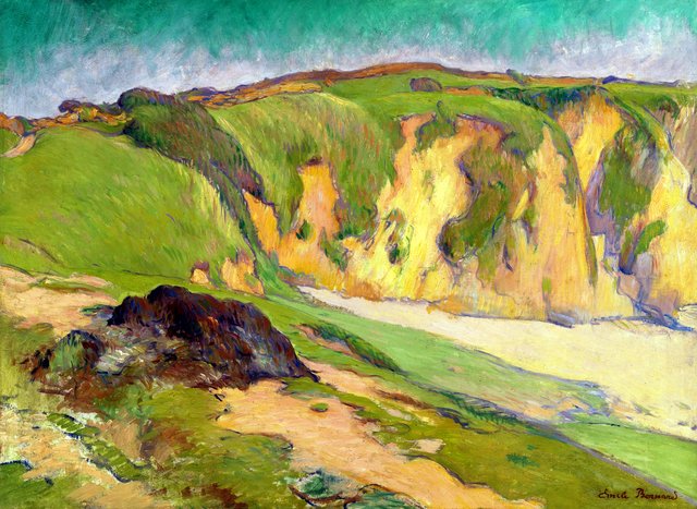 The Cliffs at Le Pouldu by Émile Bernard