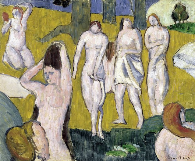 Women Bathing by Émile Bernard