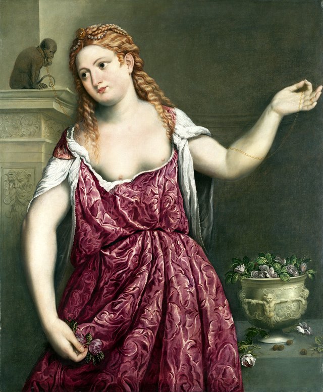 Portrait of a young Woman by Paris Bordone