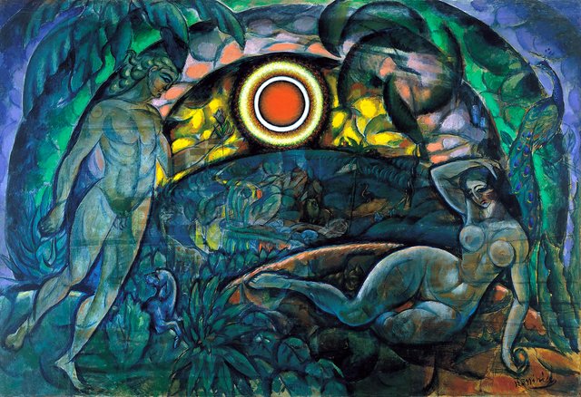 Adam and Eve by Vladimir Baranov-Rossiné