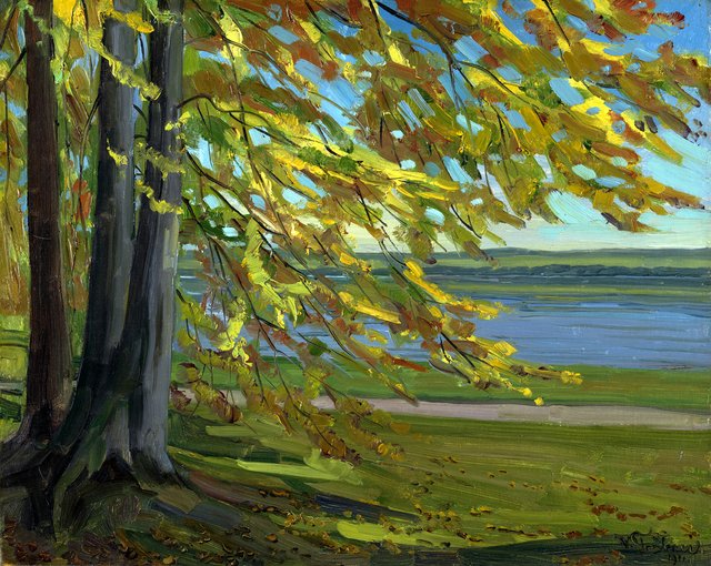 Lake Starnberger by Wilhelm Trübner