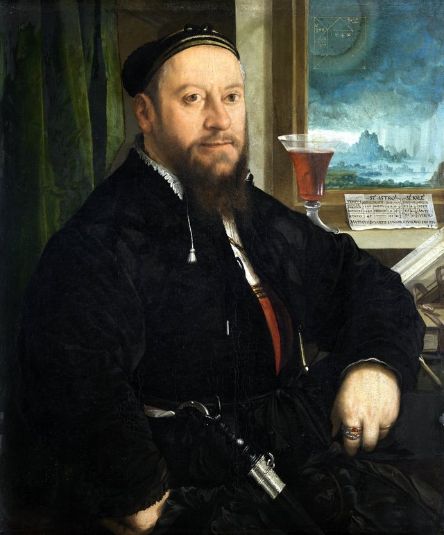 Portrait of Matthäus Schwarz by Christoph Amberger