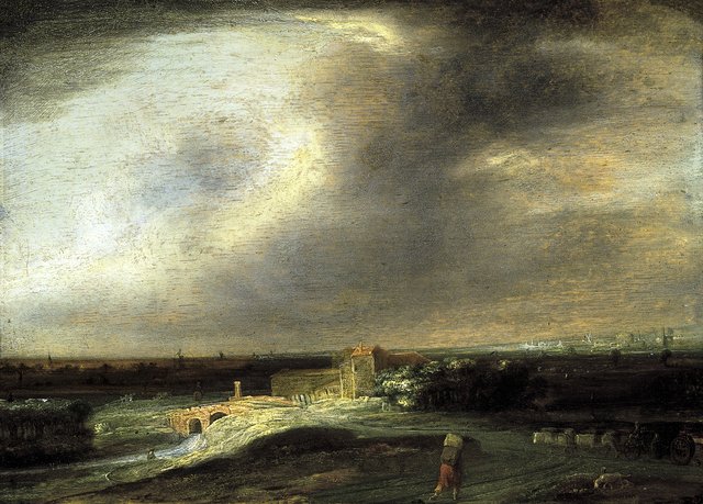 Landscape with a Distant Town by Philips Koninck