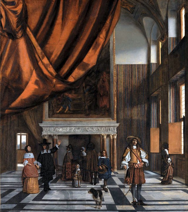 The Council Chamber in Amsterdam Town Hall by Pieter de Hooch