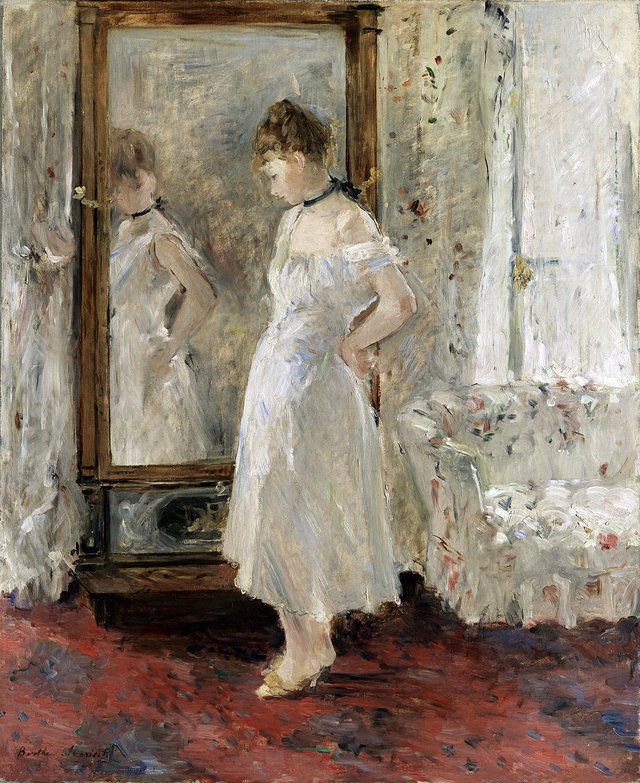 The Psyche mirror by Berthe Morisot