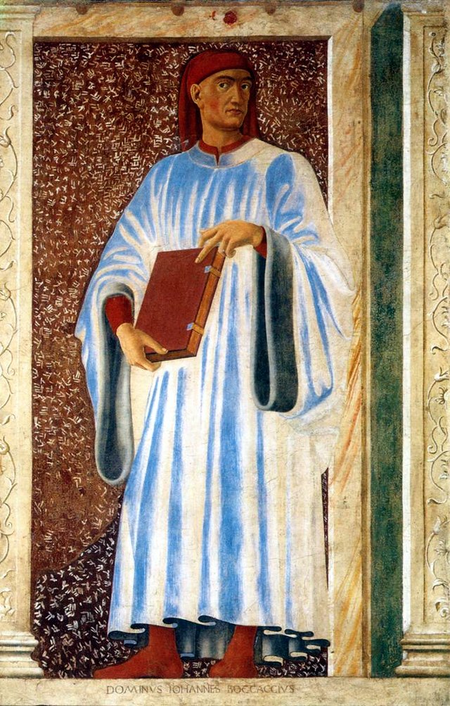 Giovanni Boccaccio from the cycle Famous People by Andrea del Castagno