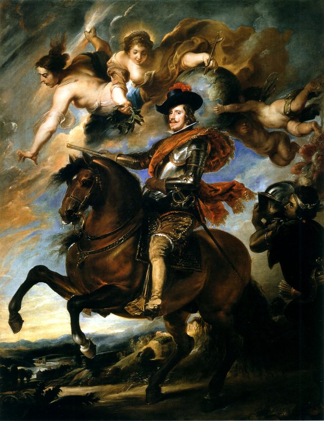Portrait of Philip IV of Spain on horseback by Juan Bautista Martínez del Mazo