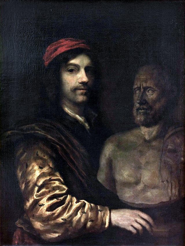 Self-portrait of Philips Koninck (1619-1688) by Philips Koninck