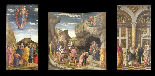 Triptych by Andrea Mantegna