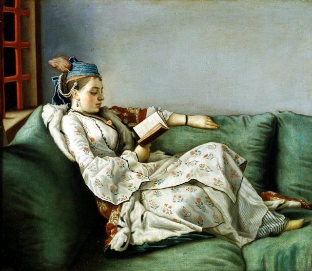 Portrait of Maria Adelaide of France in Turkish-style clothes by Jean-Étienne Liotard