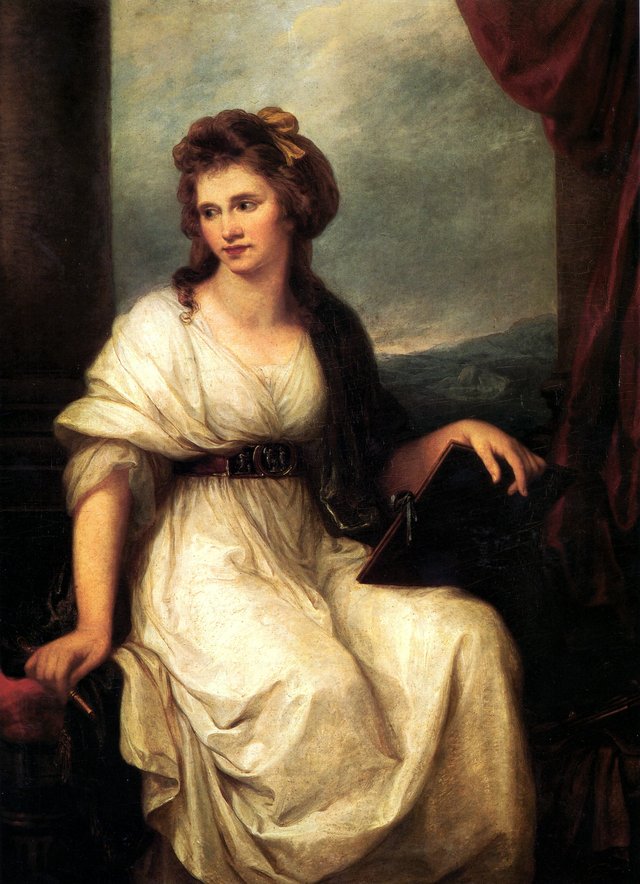 Self-portrait of Angelica Kauffman by Angelica Kauffmann