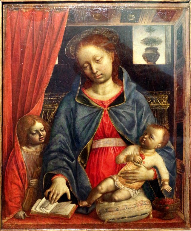 Madonna and Child with an Angel by Vincenzo Foppa
