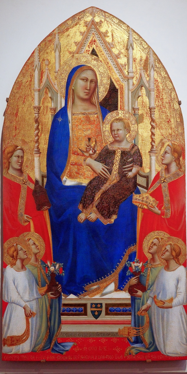 Madonna and Child Enthroned with Angels and Saints by Taddeo Gaddi