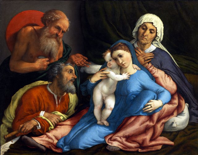 Madonna and Child with Saints by Lorenzo Lotto