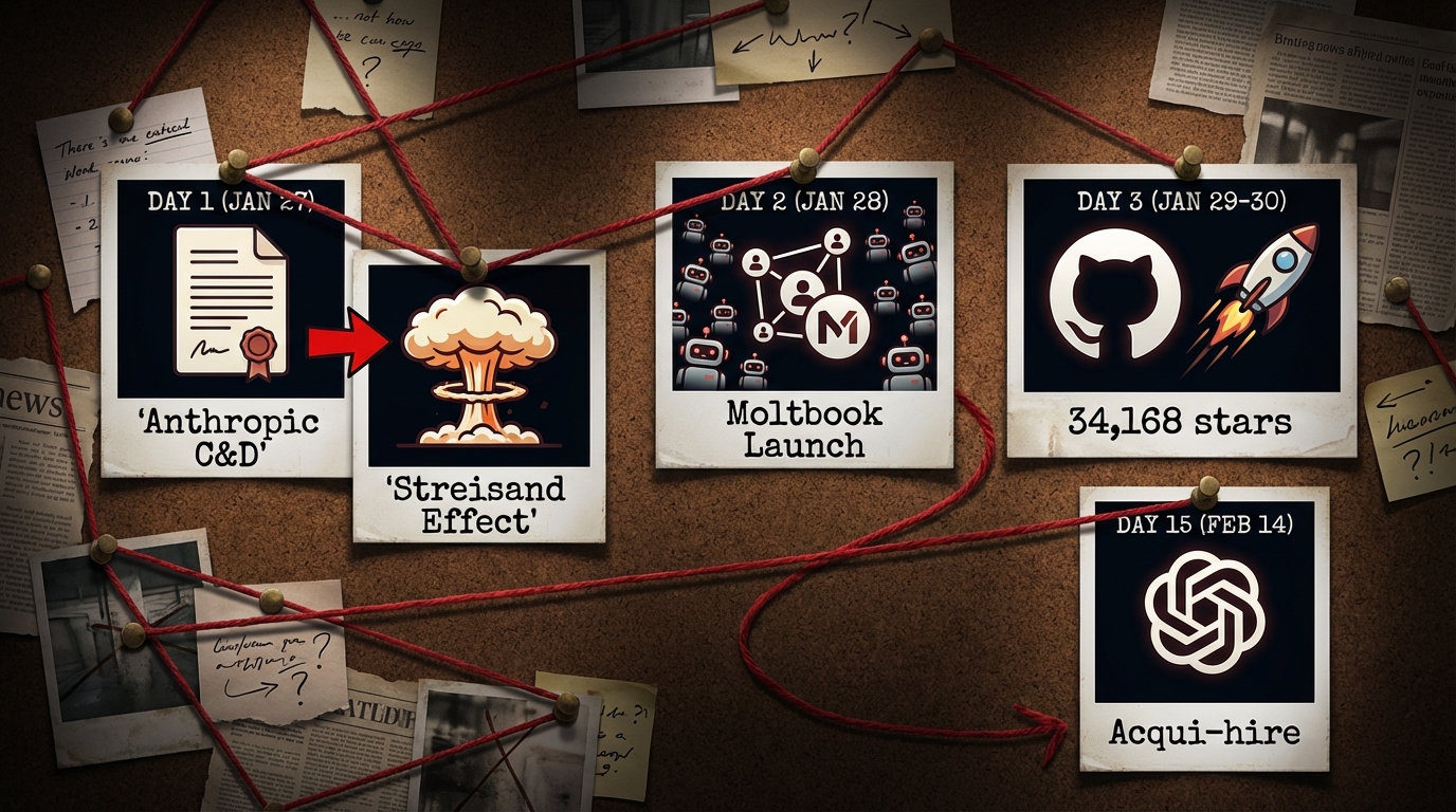 The conspiracy board - three perfectly timed events