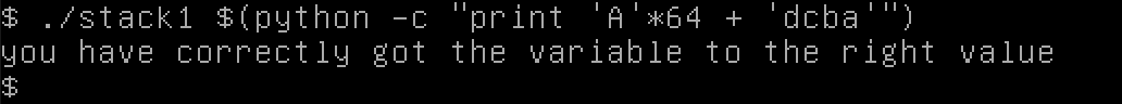 Protostar stack1 solved