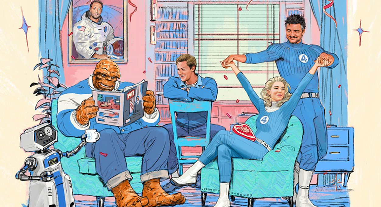 Quarteto Fantástico | Marvel confirma Pedro Pascal e Vanessa Kirby no elenco através de pôster de Valentine’s Day