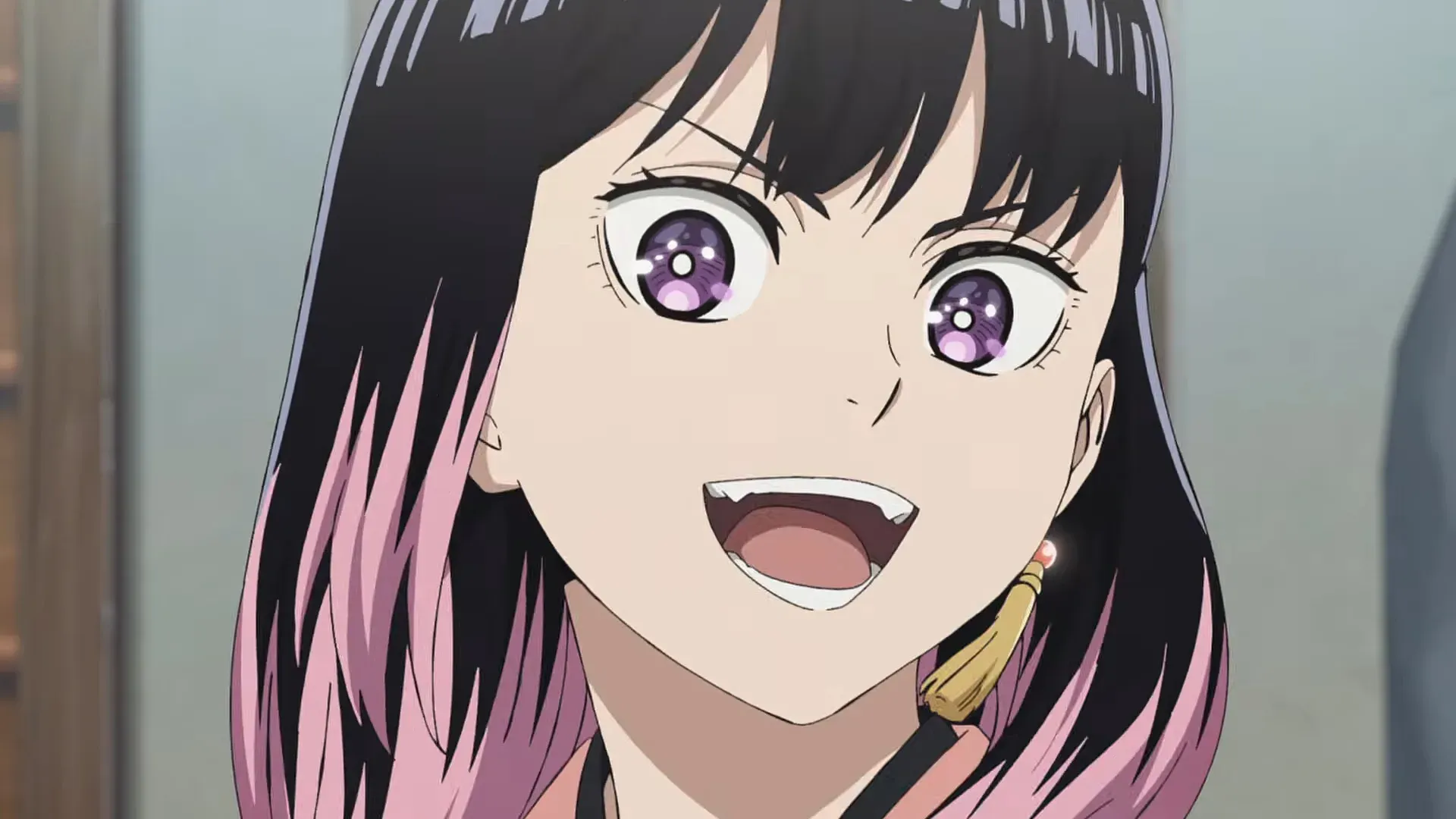Akane em quadro do teaser da segunda temporada de Akane-banashi, com legenda de estreia em janeiro de 2027