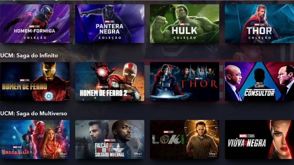 Lista de animações Marvel Comics.