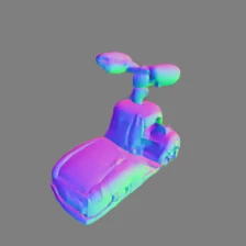 Surface normals novel view 4
